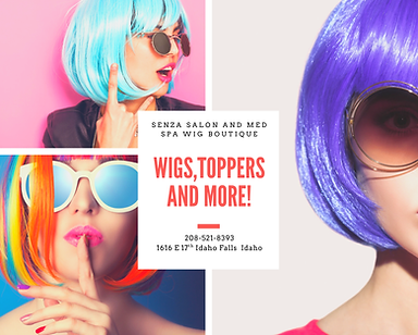 Wigs, toppers and more at Senza Salon in Idaho Falls wig boutique