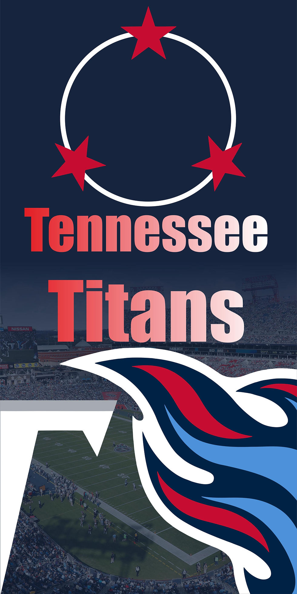 Tennessee Titans v1 cornhole wrap full