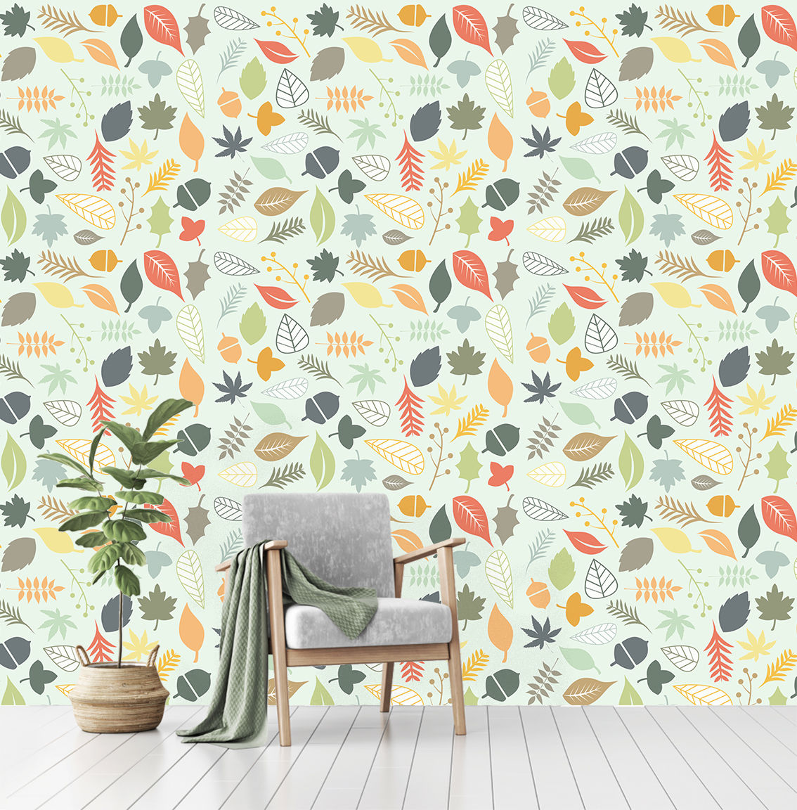 Floral v1 vinyl wall wrap