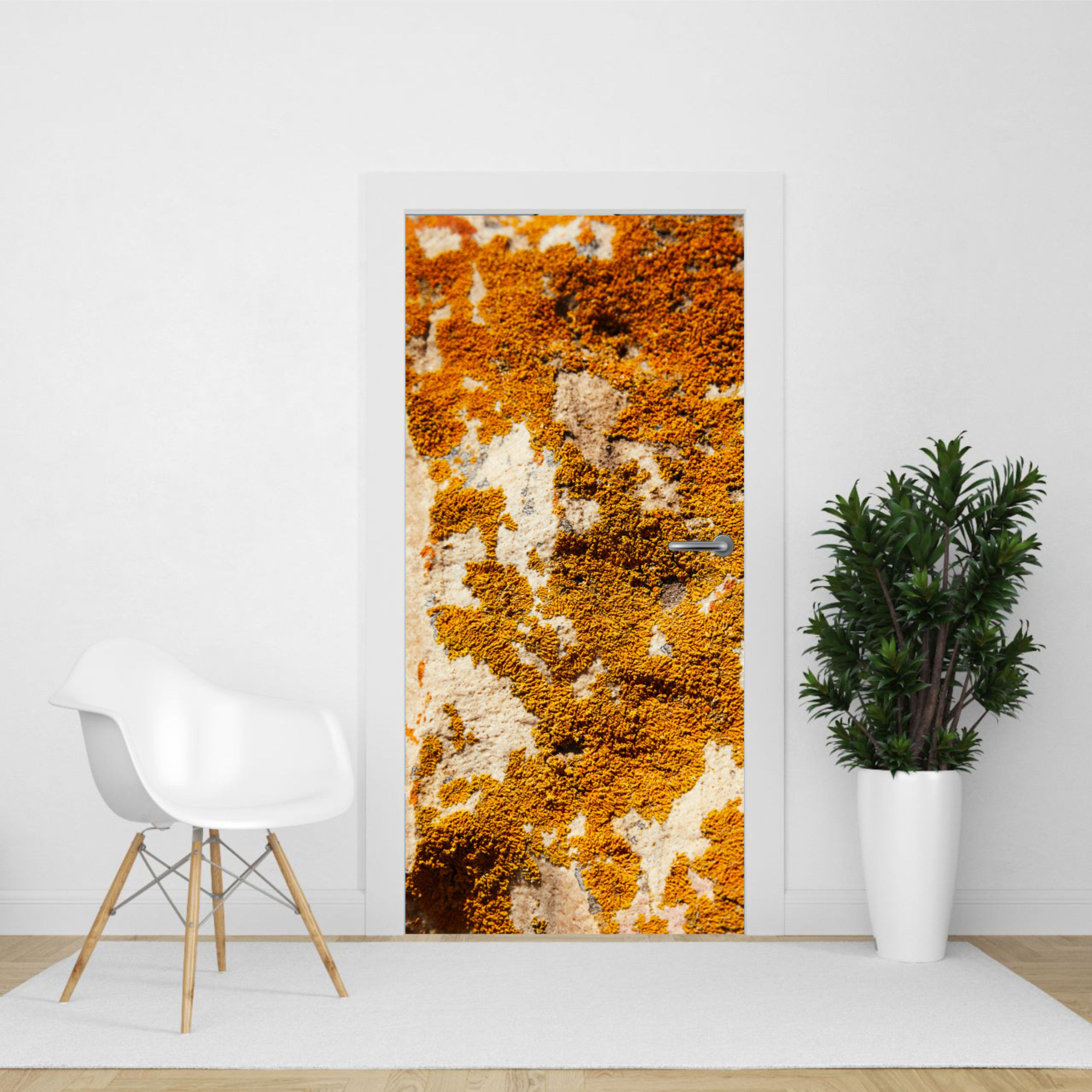 Rust texture vinyl sticker door wrap