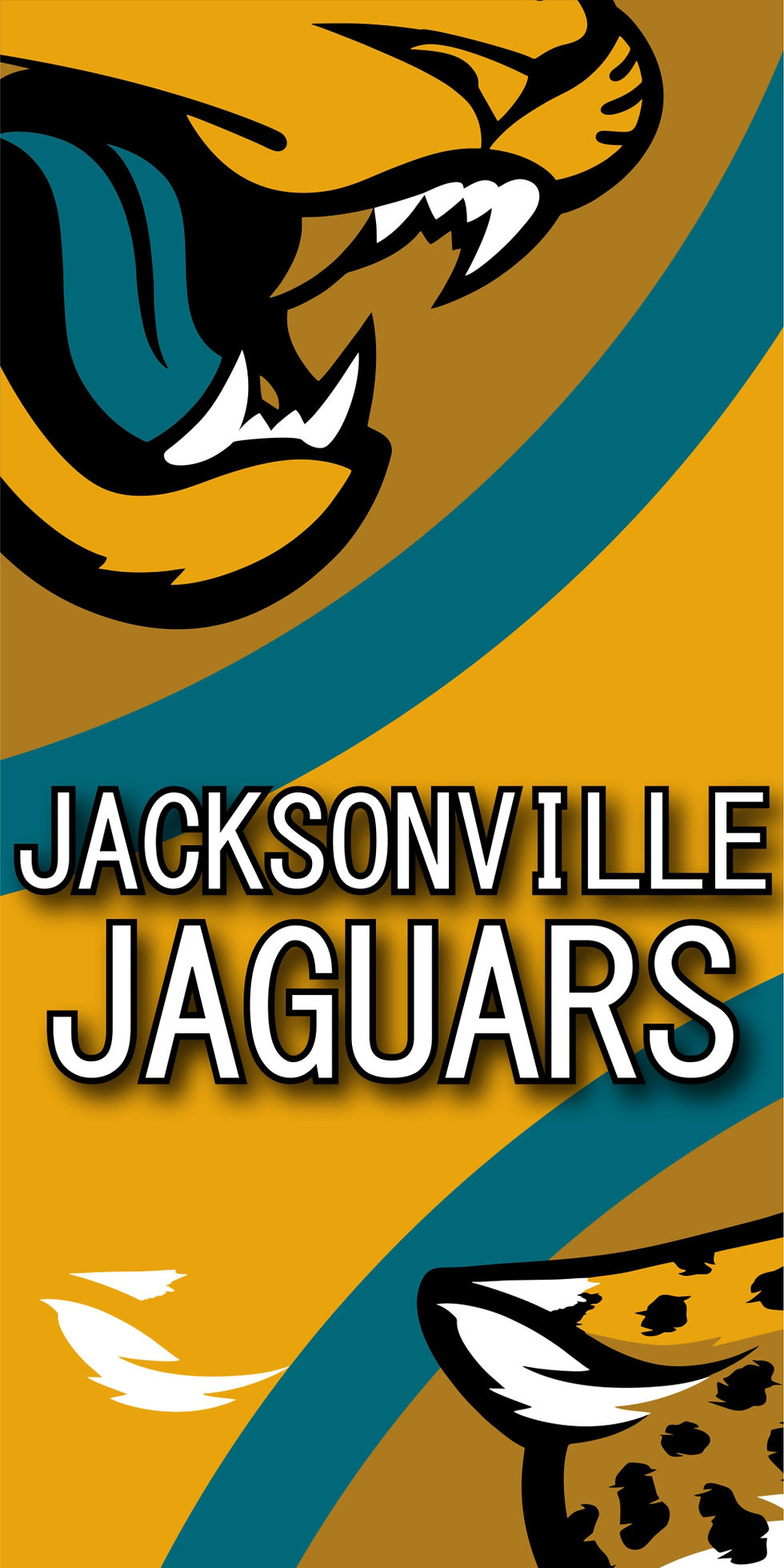 Jacksonville Jaguars cornhole wrap full