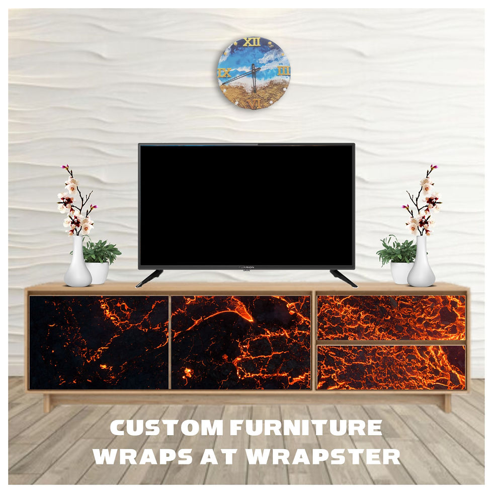 Glory vinyl furniture wrap The Wrap Master