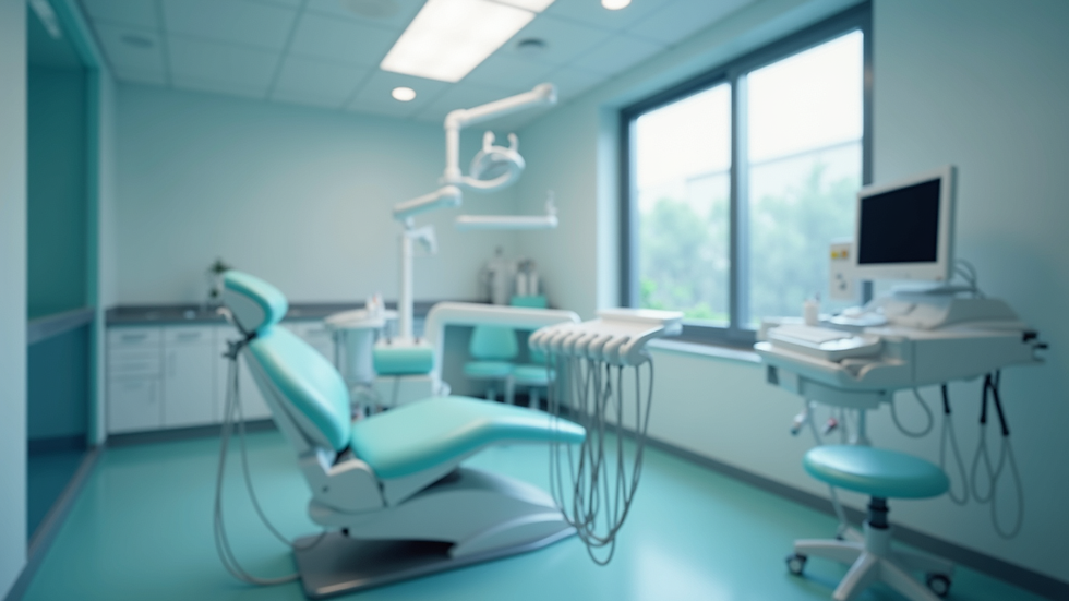 Plano detalle de equipo dental moderno en clínica de La Florida