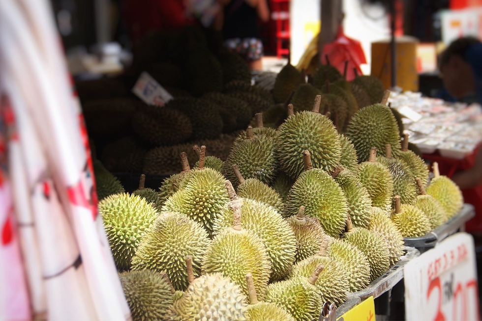 Étal de durian