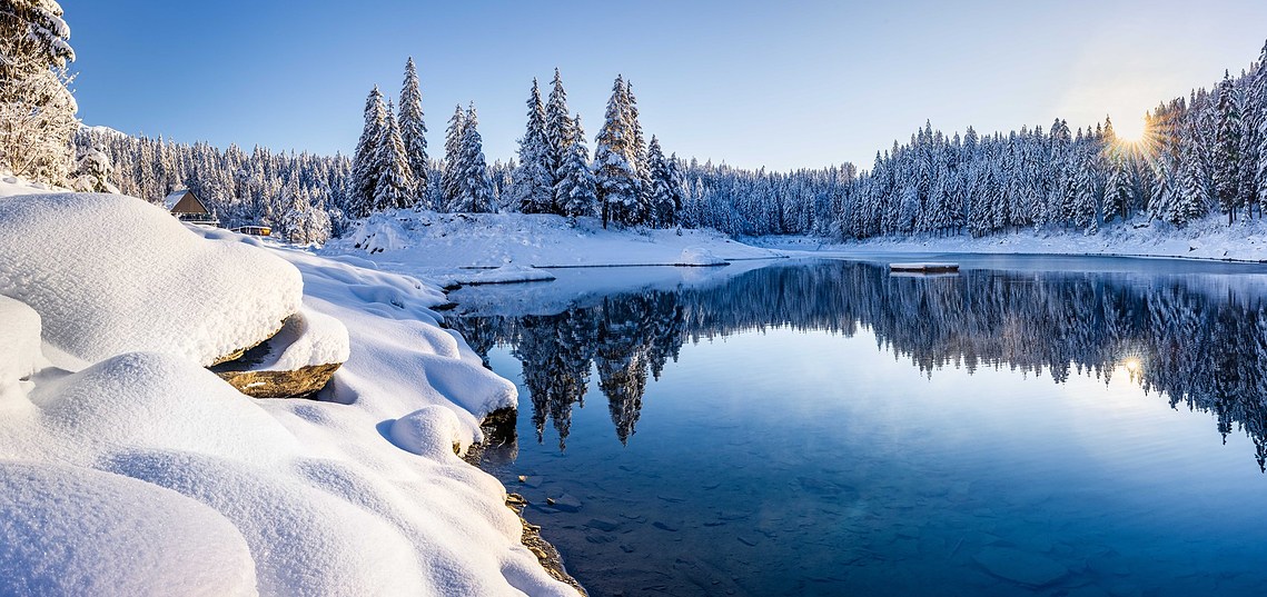 Winter’s First Light · Flims