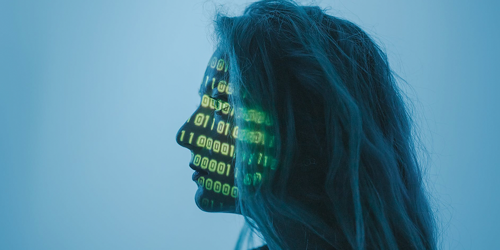 Arte abstrata relação entre homem e tecnologia