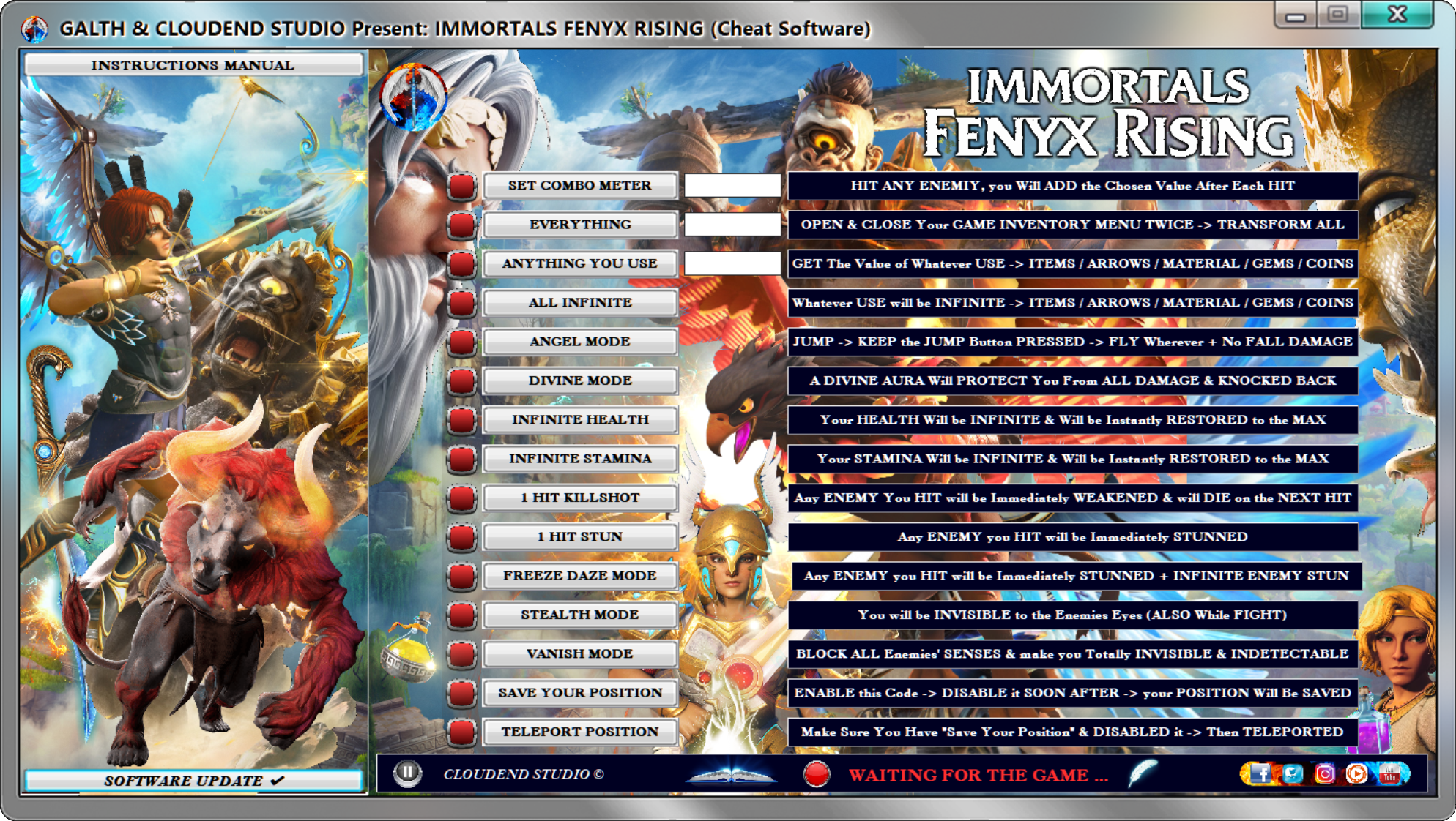Immortals Fenyx Rising, Cheat Engine, Cheats, Trainer, Mods, Codes, Editor, Cheat Happens, Fling Trainer, WeMod