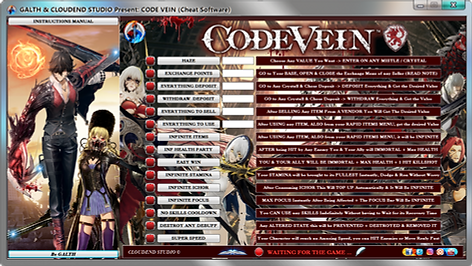 cloudend studio,
Code Vein,
Bandai Namco,
cheats,
trainer,
code,
mod,
modded,
tips,
software,
steam,
pc,
youtube,
google,
facebook,
cheat engine,
cheat table,
free,
script,
tool,
gameplay,
game,
dlc,
unlock,
100%,
items,
rpg,
achievements,
cheat happens,
eurogamer,
作弊,
カンニング,
カンニング竹山,
tricher,
tricks,
engaños,
トリック,
騙します,
betrügen,
trucchi,
complete guide,
騙子,
사기꾼조심,
사기꾼들,
사기꾼,
news,
infinite health,
ps4,
xbox,
Max Lvl,
Youtube Game,
Google Stadia,
Epic Games,
hack,
glitch,
news,
dark fantasy,
dark soul,
Mia Karnstein,
Louis,
Io,
Eva Roux,
Yakumo Shinonome,
multiplayer,