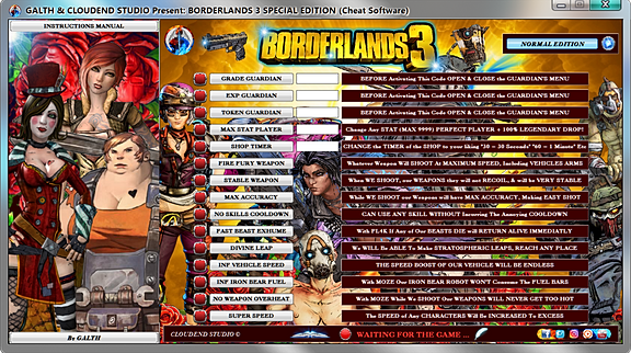 Borderlands Game Of The Year Edition Cheat Table