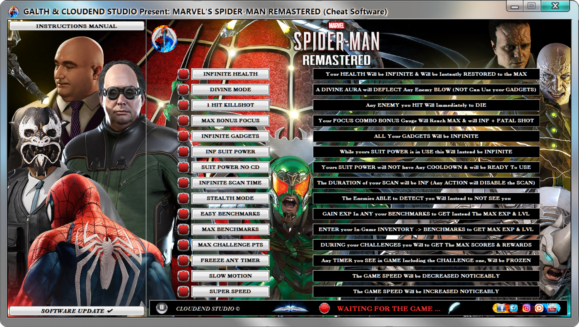 MARVEL'S SPIDER-MAN REMASTERED Cheats, Trainer, Mods, Codes, Editor, Cheat Happens, Fling Trainer, WeMod, Cheat Engine,