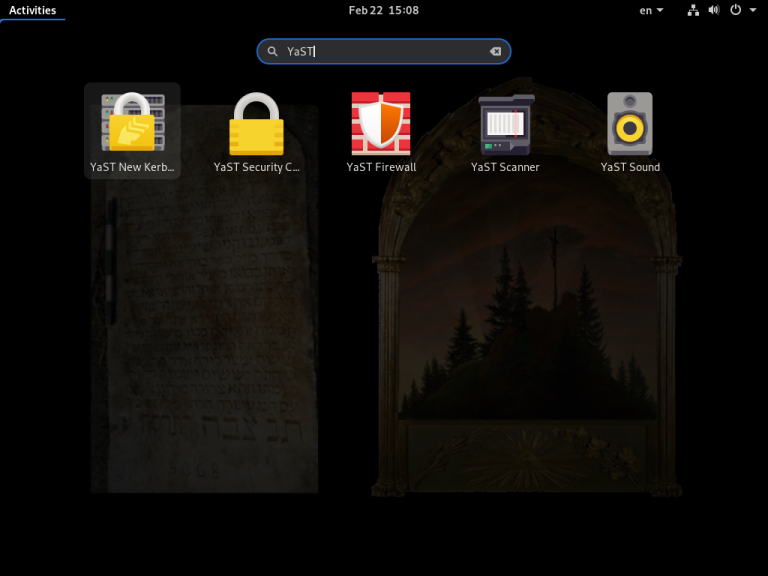After the re-installation, I called YaST Security from the desktop,