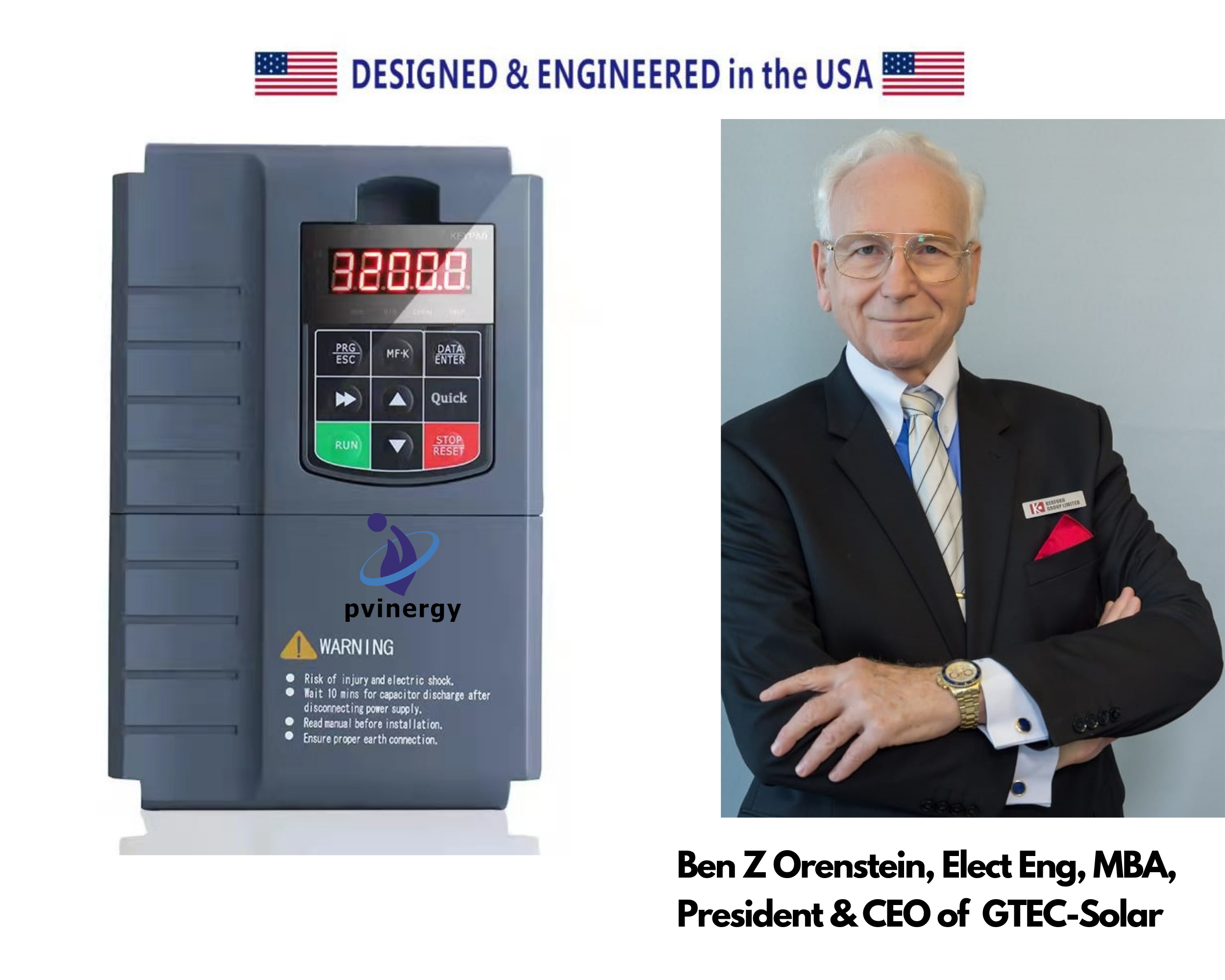 ソーラーウォーターポンプインバーター。 5.5KW、米国で設計および設計されています。