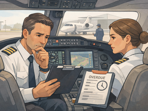 Aviation Pilots Discussing SMS Deadline