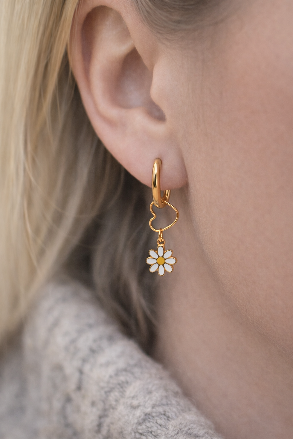 Miniaturbild: Daisy Heart Ohrringe