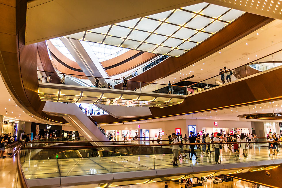 A photo of the mall interior.
