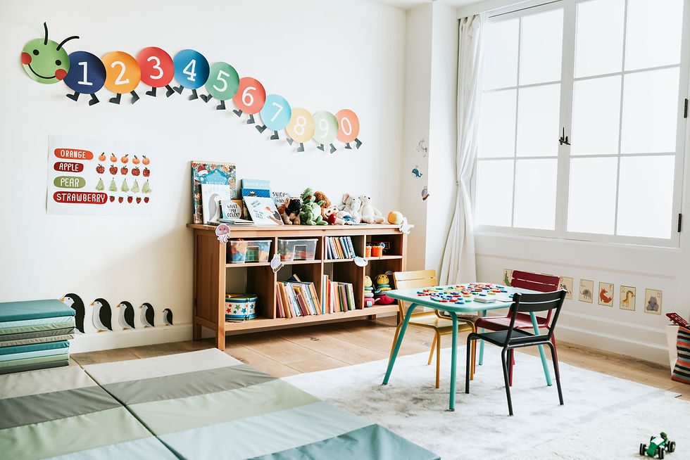 A photo of the day care interior.