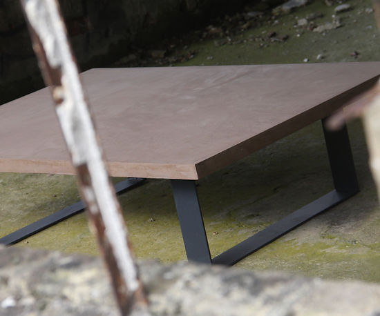 Table basse béton