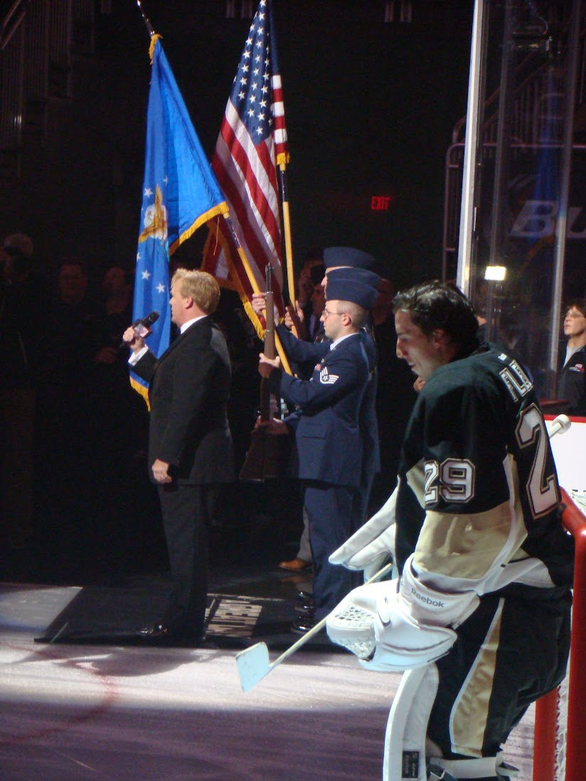 ___Anthems & Marc-Andre Fleury [NHL Faceoff 2014- PIT vs. ANA Home Opener- October 9, 2014