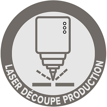 logo laser découpe production