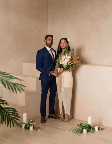 Tropical boho wedding bouquet (large)