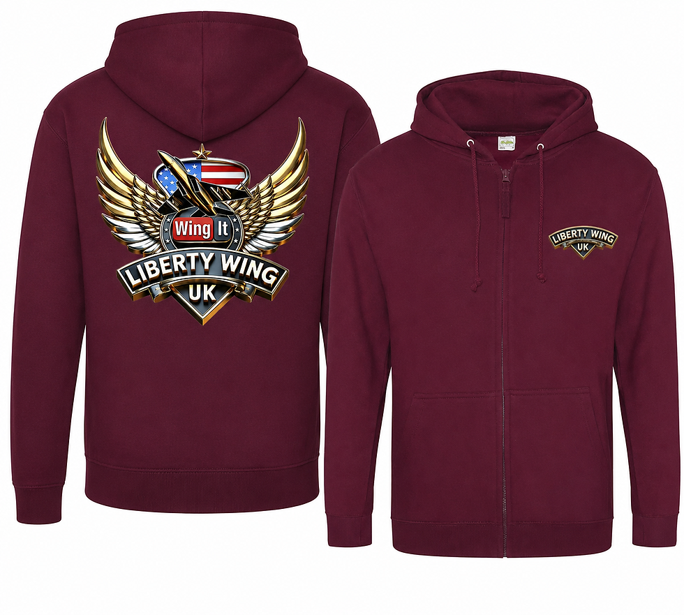 Thumbnail: Classic Coloured Liberty Wing Zip Up Hoodies