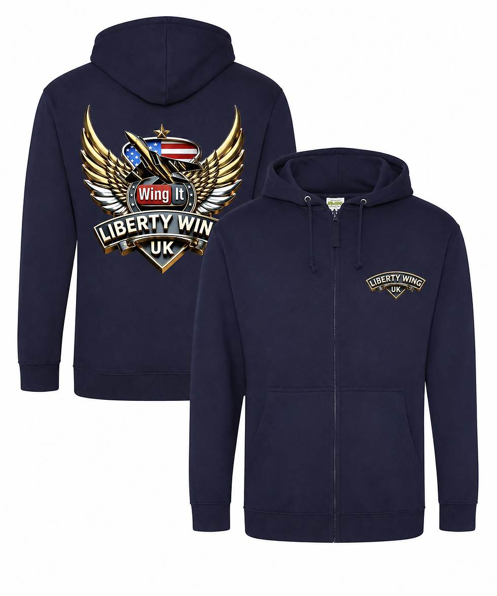 Thumbnail: Classic Coloured Liberty Wing Zip Up Hoodies