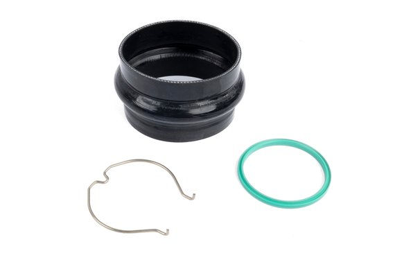 Dinan B58 G-chassis turbo inlet fit kit with O-ring, spring clip and silicone hose for 2017-2026 BMW 5/6/7/8/X series, part D763-0100