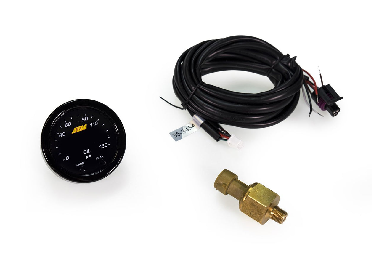 AEM X-Series 150 PSI / 10 BAR Oil & Fuel Pressure Gauge | 30-0307
