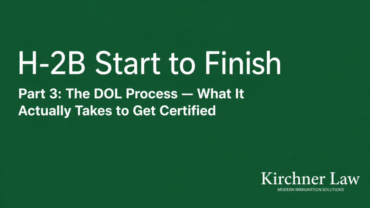 Dol Process H-2B Part 3: The DOL Process — What It Actually Takes to Get Certified