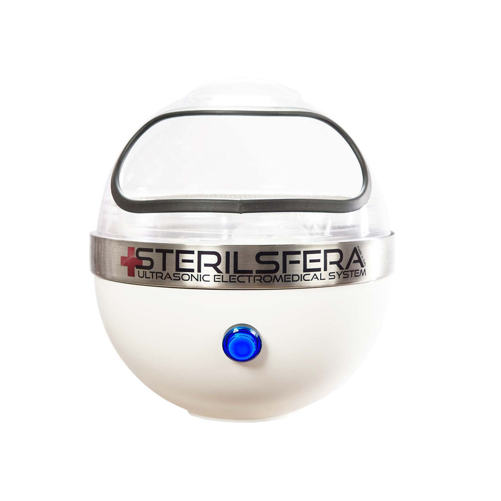 SterilSfera with hand dome: fine nebulization hand sanitization device
