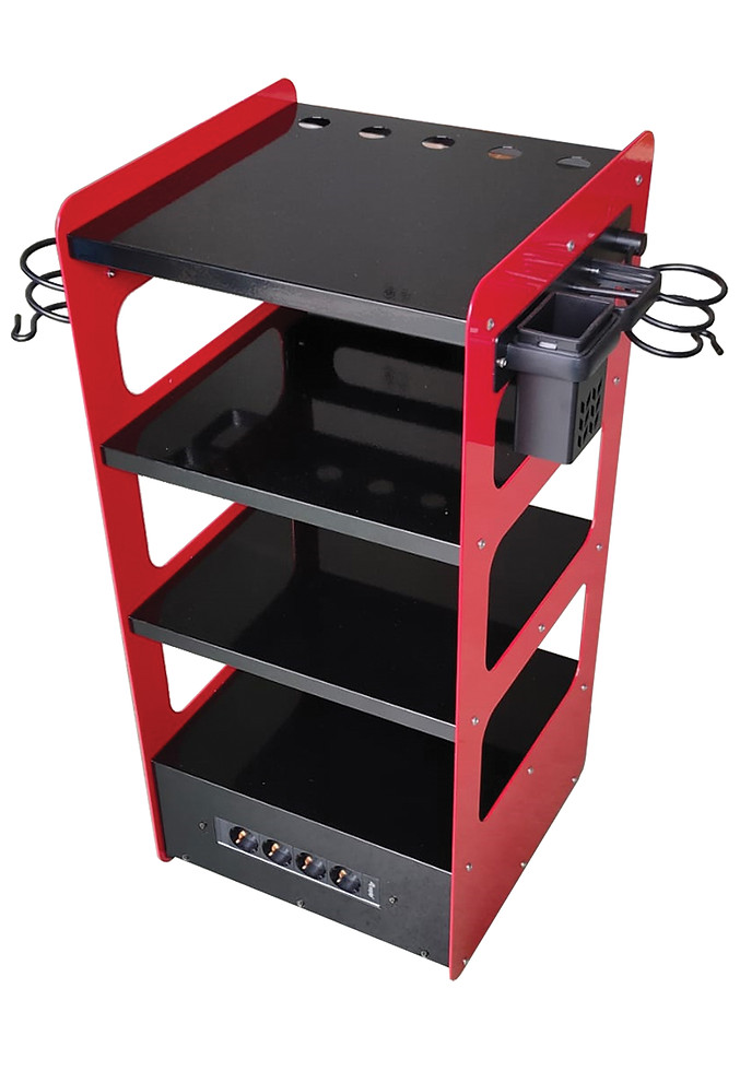 Carrello personalizzato con multipresa
