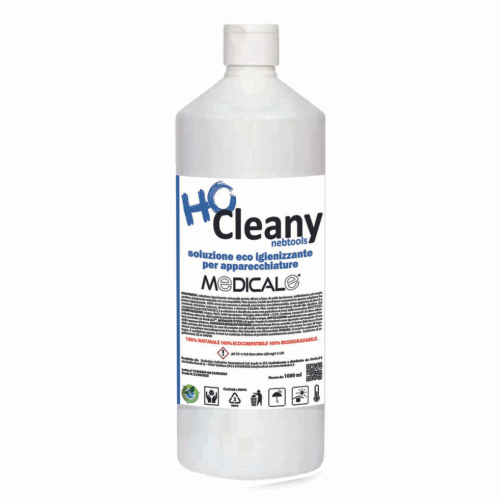 HOCLEANY NebTools Sanitizing Bottle for Fine Mist Equipment