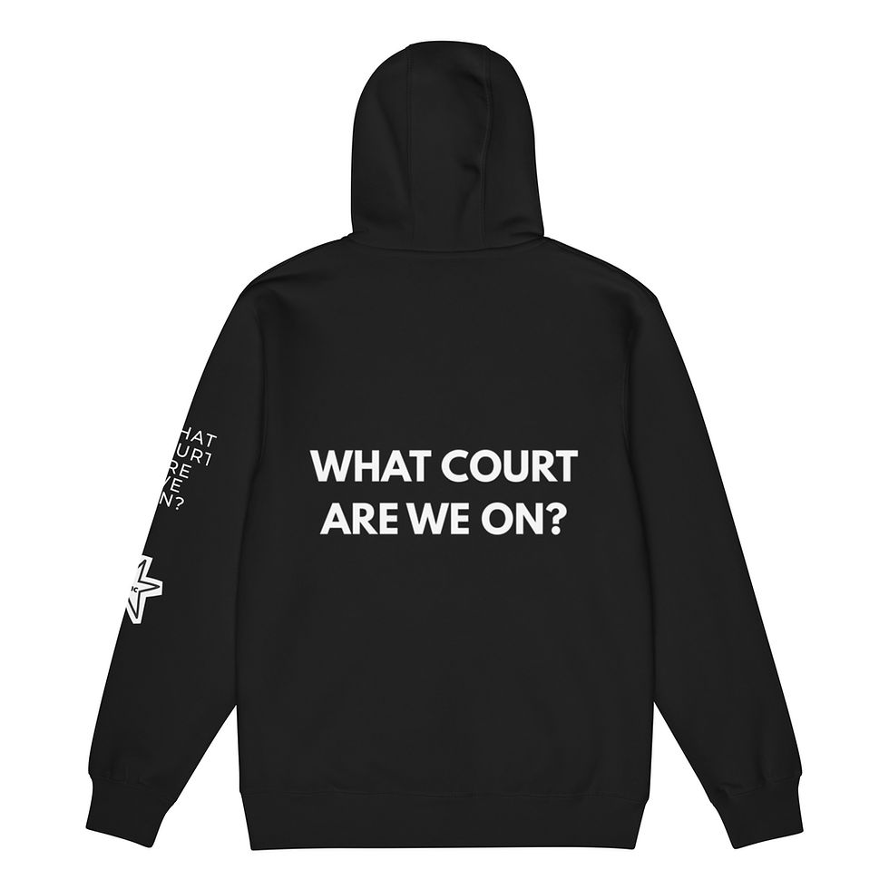 Thumbnail: FULL ZIP HOODIE JACKET-WHAT COURT ARE WE ON?