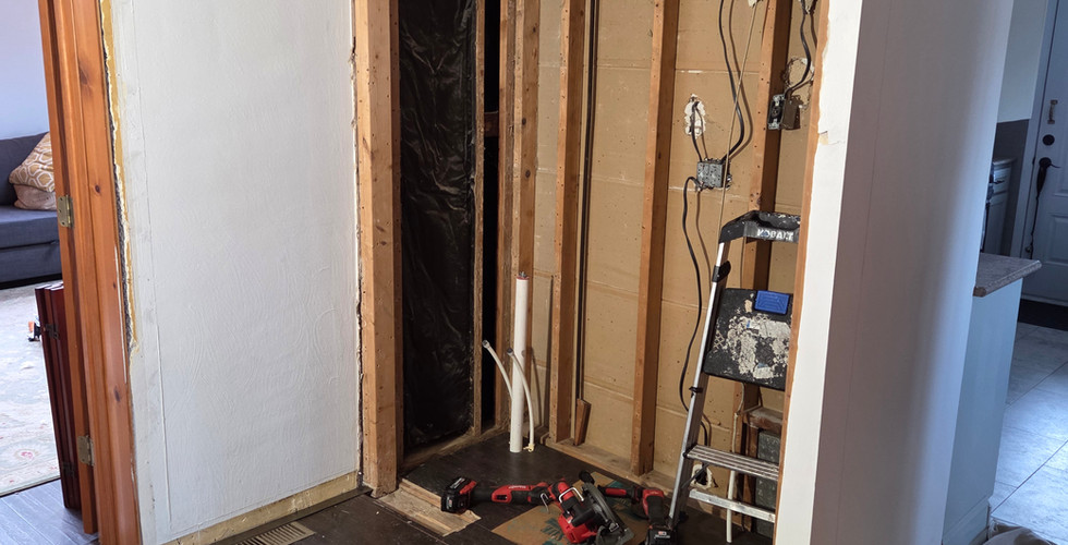 Unfinished powder room OC