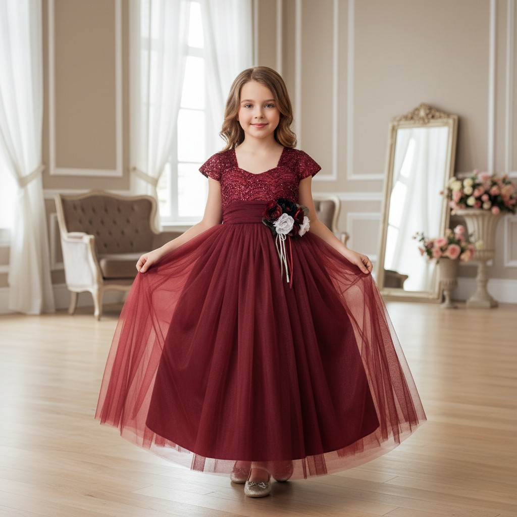 Prinzessinnenkleid Mädchen Hochzeit festliches Kleid