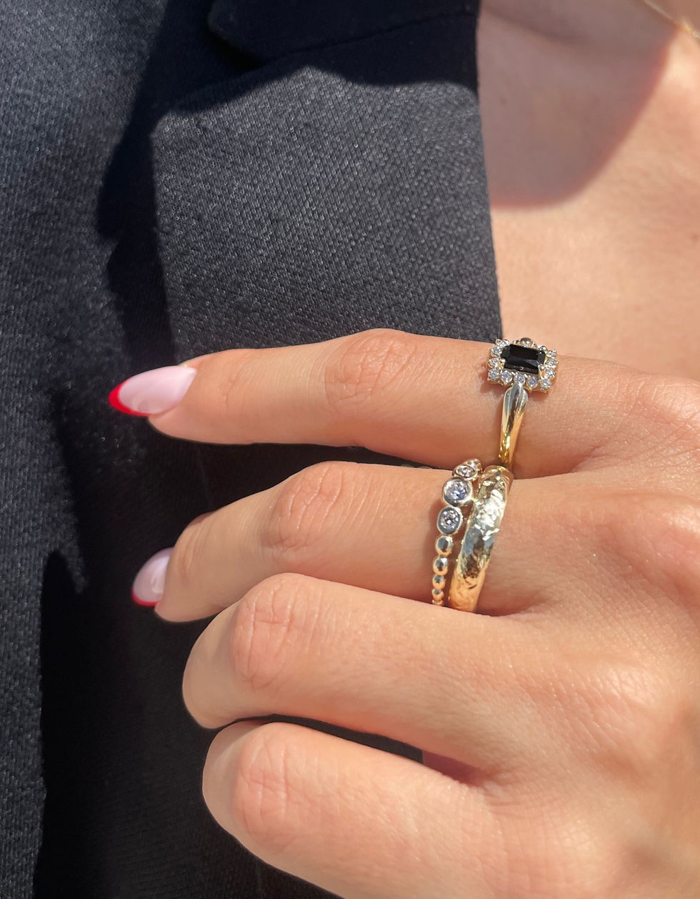 תמונה ממוזערת: טבעת שיינה ספינל שחור