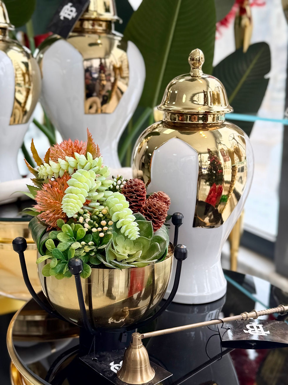 Küçük resim: 3LÜ GOLD/BEYAZ KÜP SET