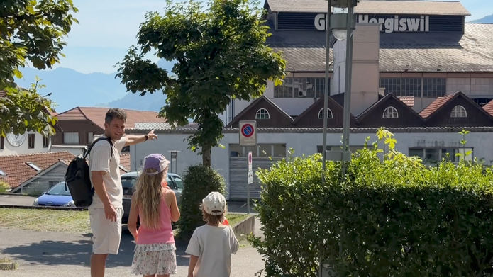Familienausflug zur Glasi Hergiswil