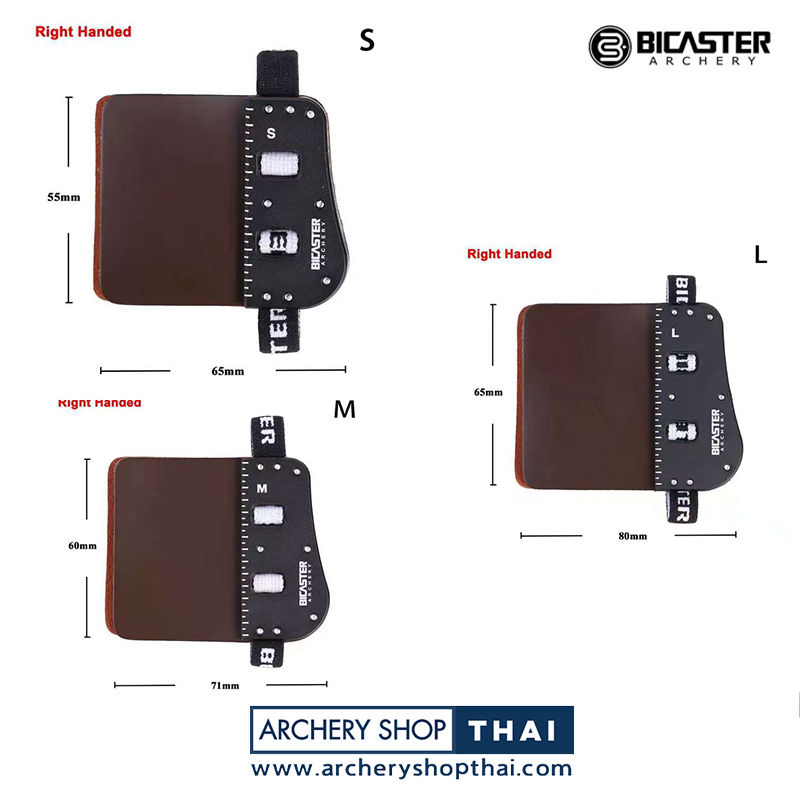 Thumbnail: Bicaster SP3 Barebow Finger Tab Cow leather