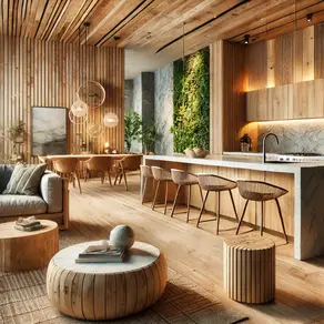 Materials sostenibles en el disseny d’interiors: el futur del revestiment i mobiliari