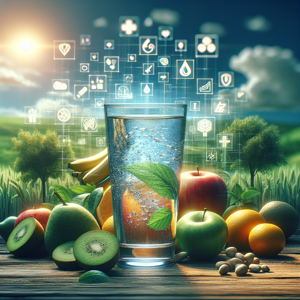A glass of water