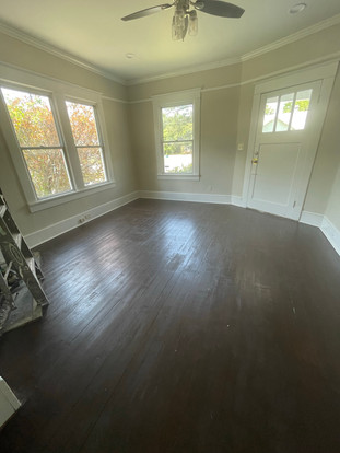 Investment property in Augusta, GA needed floors refinished, minor repairs, painting, and furnishing.