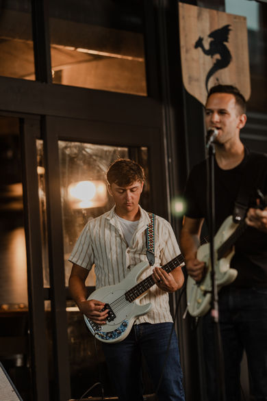 Brad Watson of PARALLELZ performing at New Holland Brewing co. in Grand Rapids, Michigan