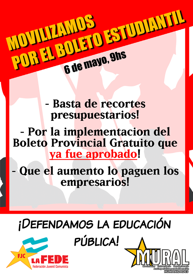 Movilizamos por el Boleto Estudiantil