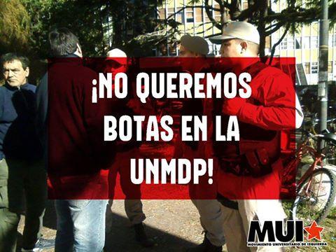 #GravÃsimo | Efectivos de prefectura se hicieron presentes por segunda vez en siete dÃas en la UNMDP