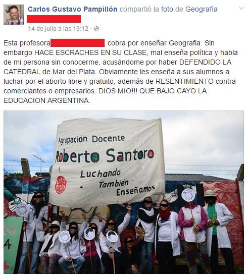 Repudio al fascismo: ¡Docente que lucha, también educa!