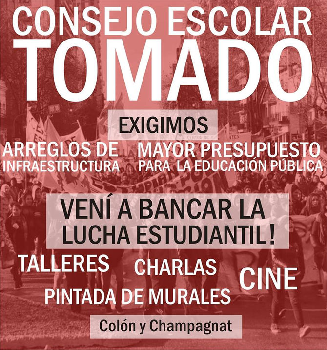 Comunicado por la toma del consejo