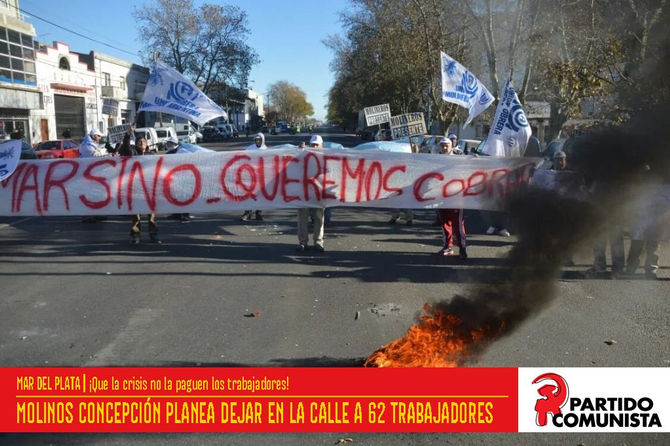 #Despidos Molinos Concepción deja en la calle 62 trabajadores