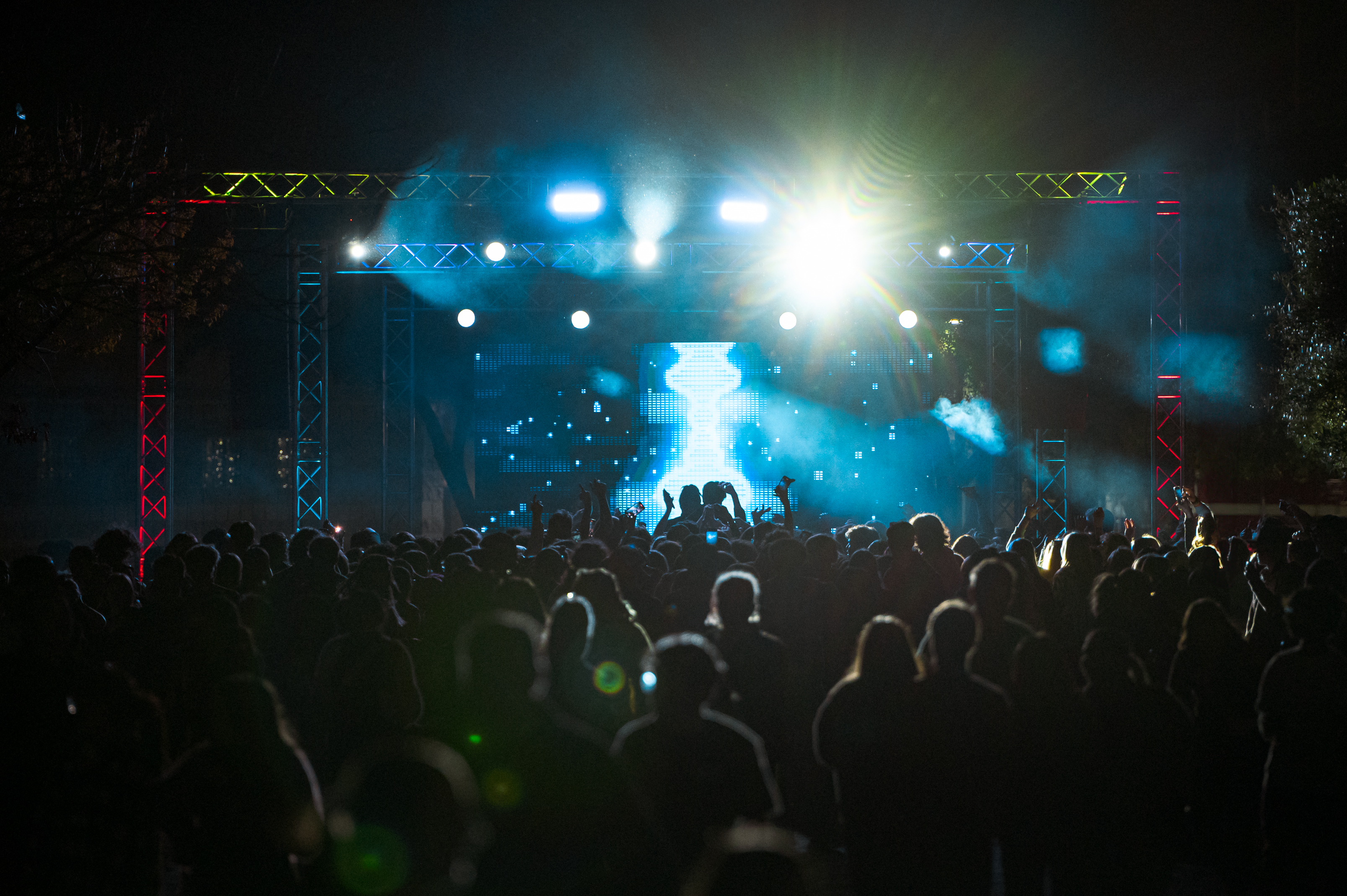 Xperience Entertainment performing on stage at a concert in Phoenix.
