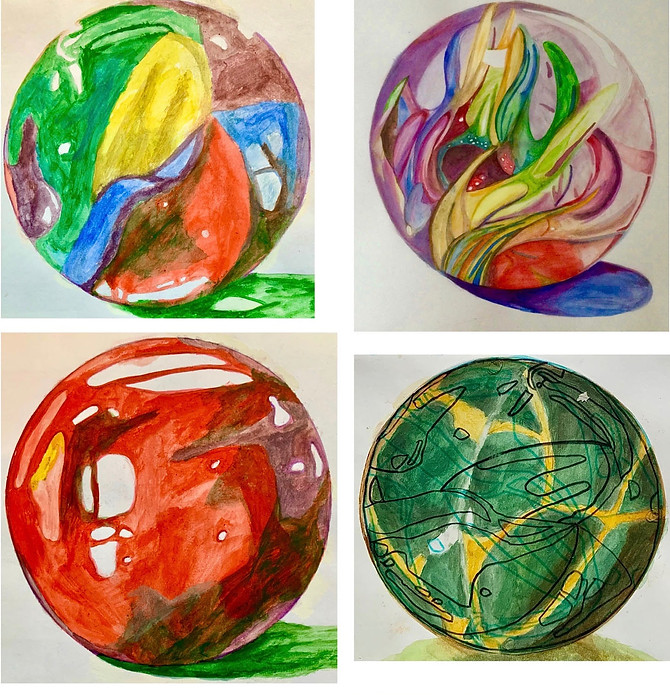collection of marbles